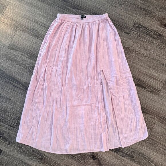 J. Crew Lavender Side-slit soft gauze maxi skirt New - Picture 1 of 4